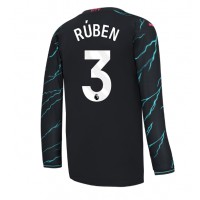 Camiseta Manchester City Ruben Dias #3 Tercera Equipación 2023-24 manga larga